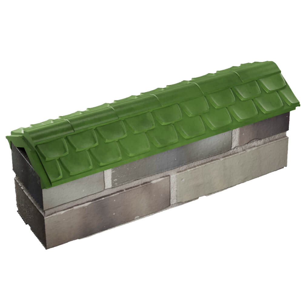 Парапет Zking Эльбрус Зеленый с посадкой на 0.5 кирпича (130мм) в Томске фото